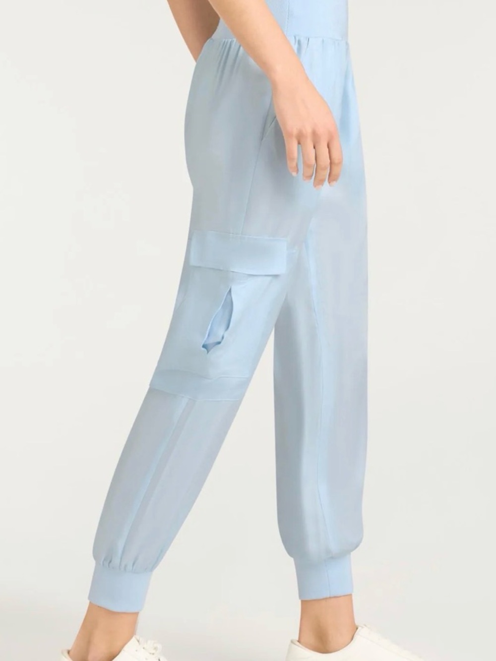 Cinq A Sept • Giles Jogger Pants  • Whispering Sky Multi  •  Size Large - Picture 6 of 11